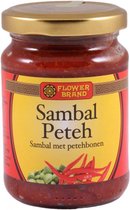 Flower Brand - Sambal Peteh - Sambal met petehbonen - 200g - per 4x te bestellen