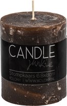 Candle Junkie stompkaars bruin - Kolony - kaars rond