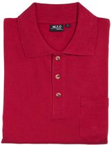 Poloshirt met knoopsluiting en borstzak rood maat XL