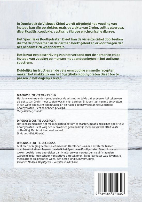 Boek: Doorbreek de Vicieuze Cirkel - Eet je darmen gezond. Inclusief het verband met autisme.