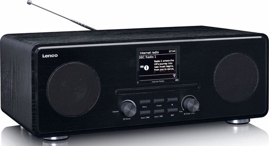 Lenco DIR-260BK - Internet radio met DAB+ en Bluetooth® - Zwart