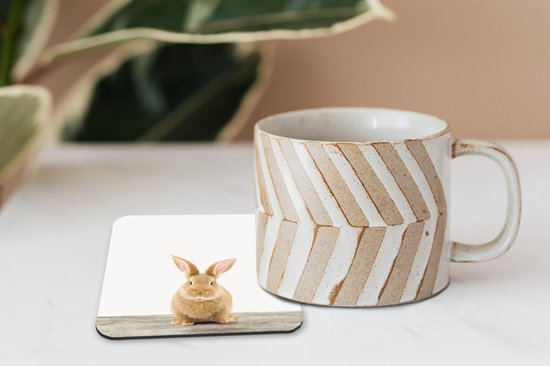 Sous-verres -verres - Chambre de bébé - Lapin - 10x10 cm - 6 pièces