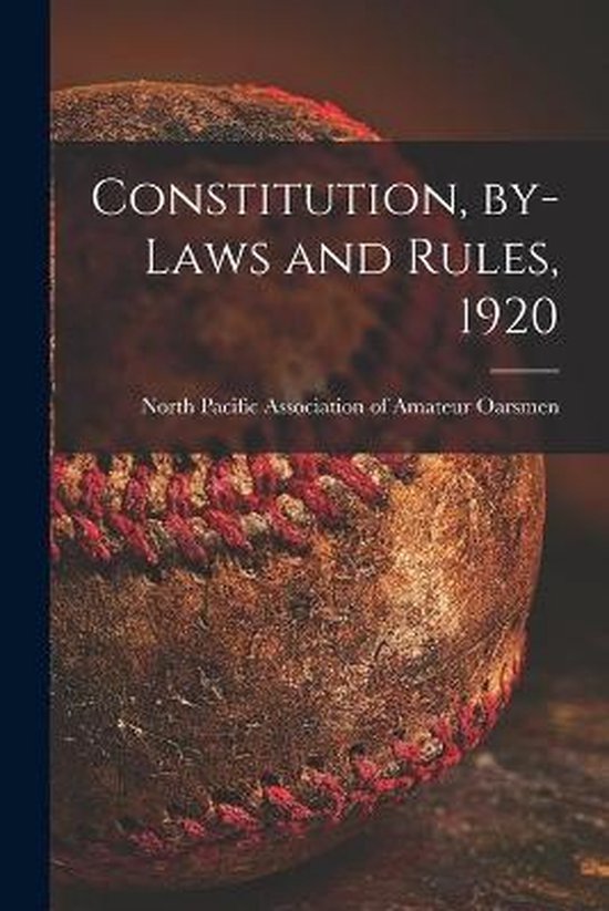 Constitution, By-laws and Rules, 1920 [microform] - cover