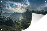 Muurdecoratie Landschap van Indonesië - 180x120 cm - Tuinposter - Tuindoek - Buitenposter