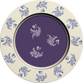 Lavandoux - 1st. Onderbord - Ø33 cm - Metaal - Floral Lace Blue