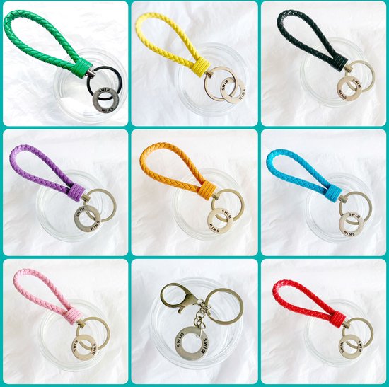 Porte-clés - Oranje - Nager - Triathlon - Natation - Sport - Pendentif - Cuir - SportPresent - Bijoux de sport - Bijoux - Équipe - Cadeau d'équipe