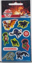 Bakugan Stickervel Dragonoid Junior Blauw 10 Stickers