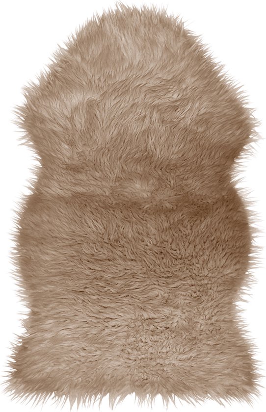 Lavandoux - Simili peau de mouton - 58 x 99 cm - Beige