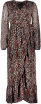 Vero Moda VMLINNEA LS LONG WRAP DRESS WVN  GA LCS Dames Jurk  - Maat L