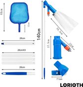 LORIOTH® Praktische Zwembad Stofzuiger - Bodemreiniger Machine - Bodemstofzuiger - Draagbaar - Blauw