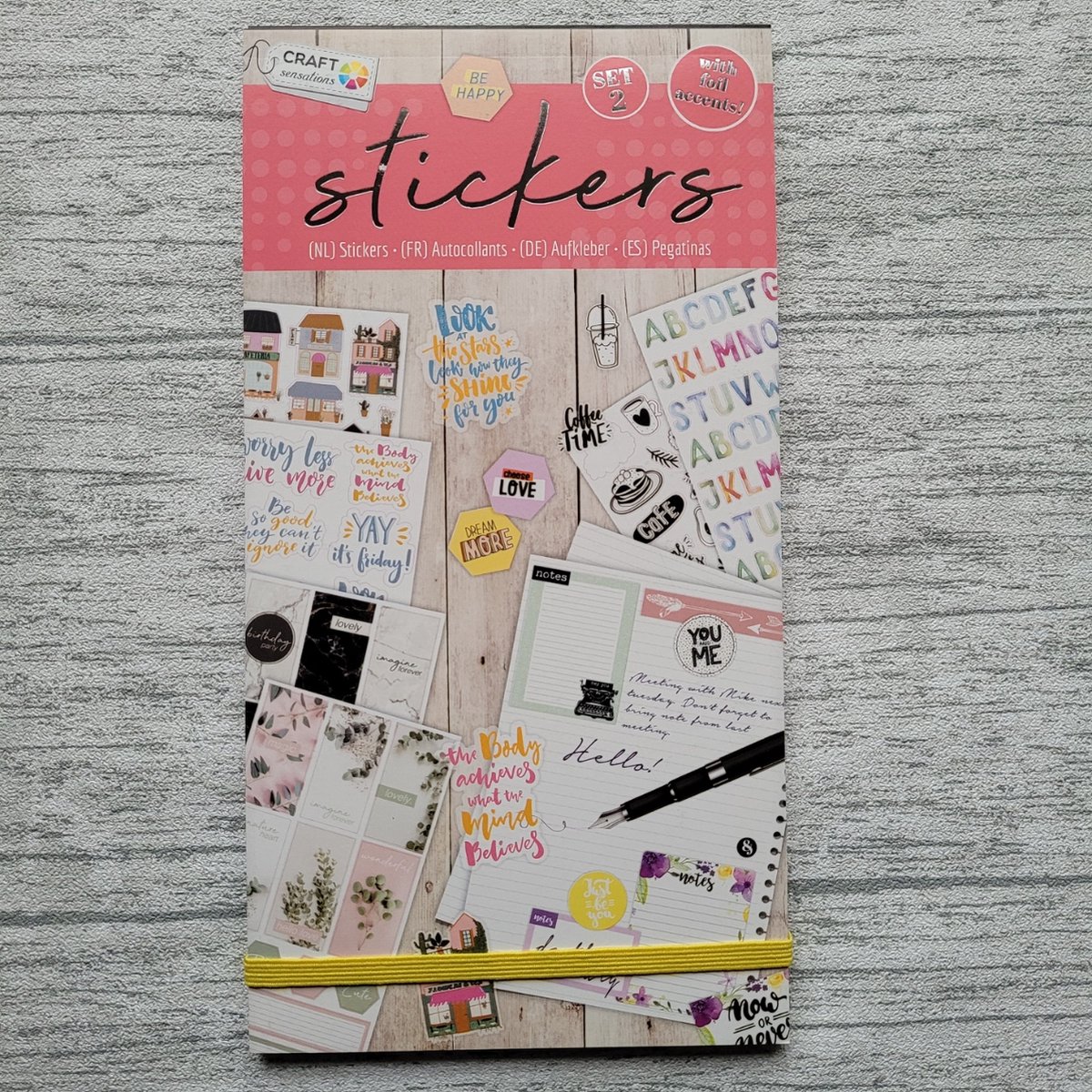 Craft Sensations - Stickerset met folie accenten