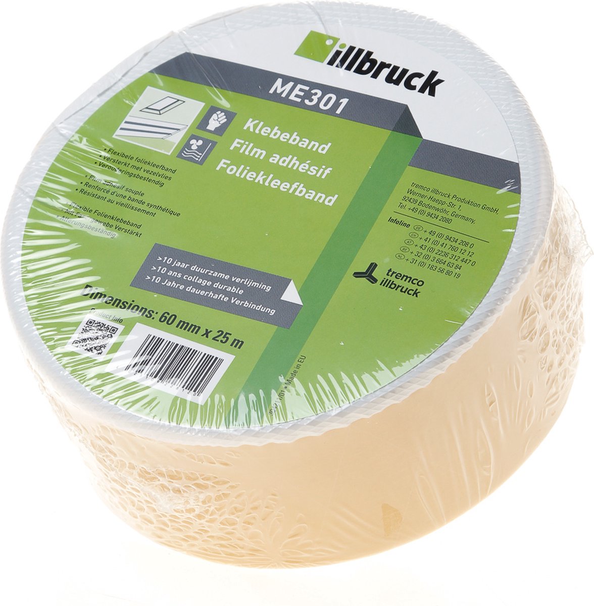 Illbruck Foliekleefband ME301 60mmx25meter