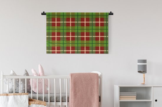 Tapisserie - Tapisserie - Plaid - Vert - Motifs - 90x60 cm - Tapisserie
