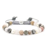 Karma armband 83672 Spiral Pearl Shimmer xs (grey crystal)