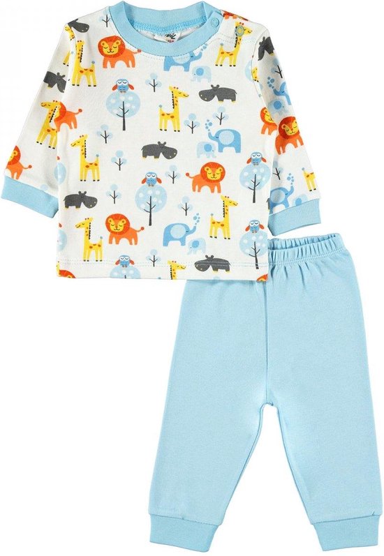 Baby pyjama jongens - Leeuw olifant giraf Babykleding