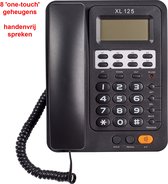 Orchid XL125 vaste telefoon - 8 directe geheugens - handenvrij spreken - zwart