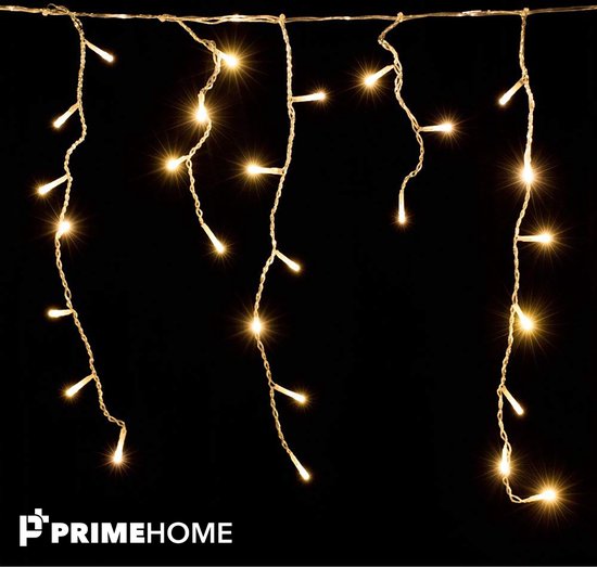 PrimeHome IJspegel Verlichting Buiten 216 LED - Lichtgordijn–  Kerstverlichting - 5... | bol.com