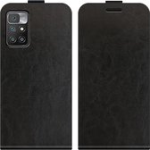 Cazy Xiaomi Redmi 10 hoesje - Kunstleren Flip Cover met Pashouder - zwart