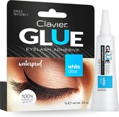 Clavier Glue Eyelash Adhesive Waterproof Wimperlijm White Clear