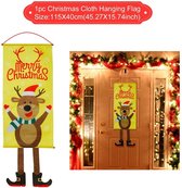 Kerst Decoratie - Banner - Deurhanger - Vrolijk Kerstfeest - Tuin - Voor aan de Deur - Kerst Ornament - Kerstboom - Decor Voor Thuis - Gelukkig Nieuwjaar - Gift 2022 - Blij Edelhert