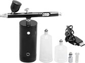 Flanner® Oplaadbare USB mini Airbrush Kit - Draagbare Mini Draadloze Airbrush Gun Kit - Handheld Airbrush Set voor Nail art & Make-up - Taart Decor - Tattoo -  Art Craft