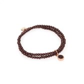 Biba glasparel armbandjes rosé paars