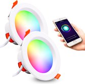Led Spots Inbouw Dimbaar - 7W -   Led Smart Lamp -  Plafondverlichting - Spots Verlichting - 2 stuks