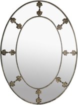 Spiegel - Spiegels - Wandspiegel - Industriële Spiegel - Spiegel Rond - Goud - 108 cm hoog