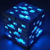 Exalight® Minecraft Block Verlichting - Oplaadbare LED Lamp/Licht - Bureaulamp - Nachtlamp - Sfeerverlichting - Herlaadbaar - Voor Gamers - Ideaal Kerstcadeau - Diamond Block/Ore