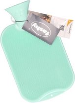 Fashy Warmwaterkruik Mint - 1 zijde geribbeld - 1 zijde geruit - 2 Liter