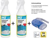HG schimmelreiniger schuimspray- 2 stuks + Knijpkat/Zaklamp