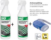 HG zonnescherm waterdicht- 2 stuks + Knijpkat/Zaklamp