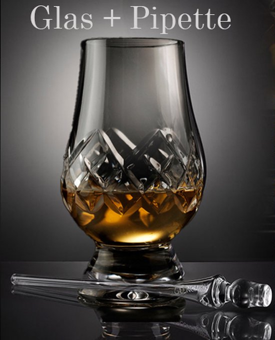 doe alstublieft niet moordenaar werknemer Exclusieve Glencairn set! Whiskyglas Serie CUT plus pipette - Kristal -  Handgemaakt in... | bol.com