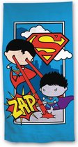 ApolloX strandlaken Superman junior 70 x 140 cm katoen blauw