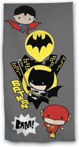 ApolloX strandlaken Batman junior 70 x 140 cm katoen grijs