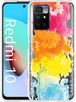 Xiaomi Redmi 10 Hoesje Color Splatters - Designed by Cazy