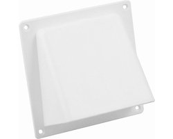 Nedco gevelklep Ø150mm - kunststof - wit (geseald)