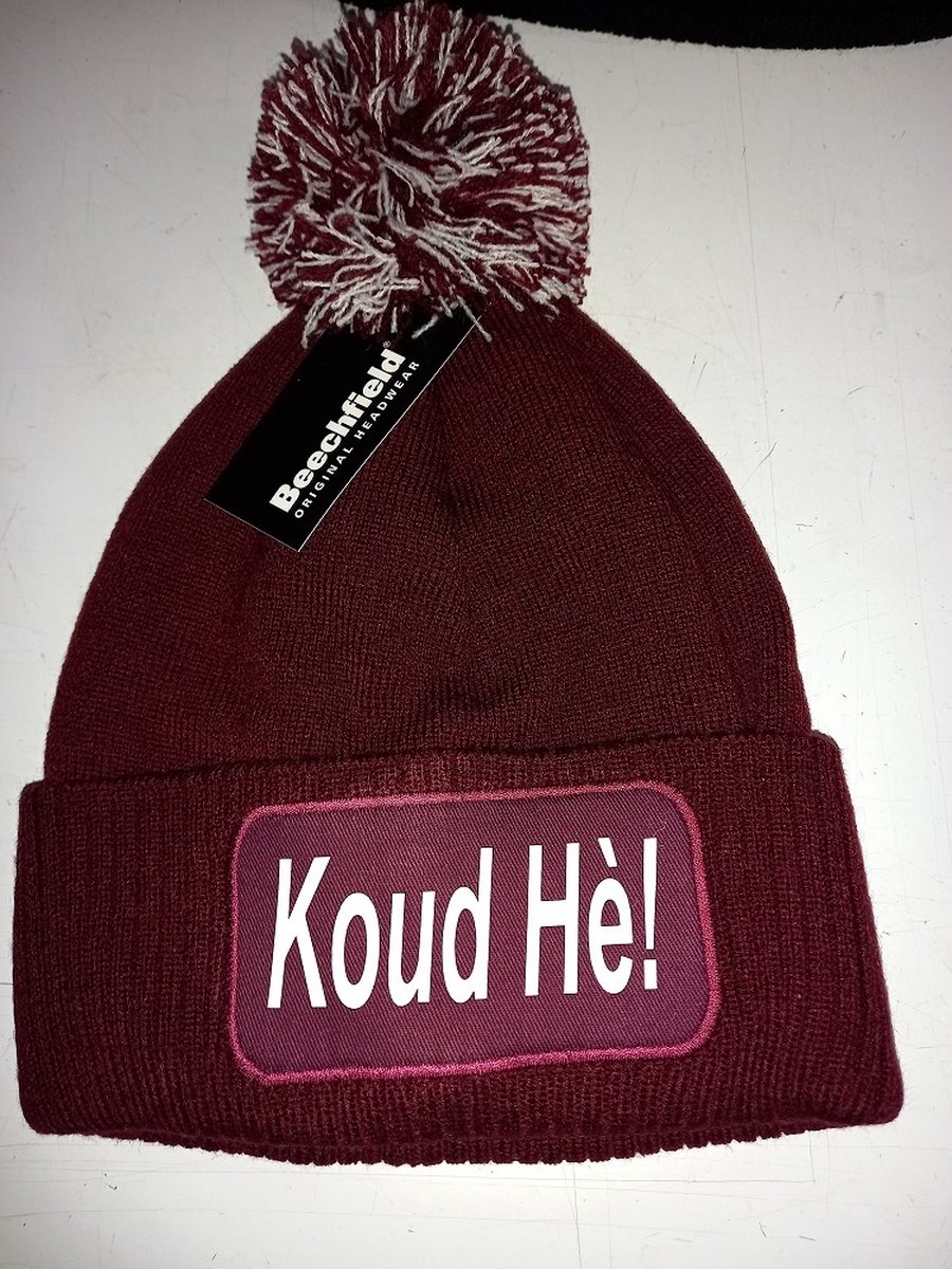 Muts met pompon #KOUD HE!