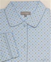 Cocodream Dames Flanel Pyjama Blauw met dots - maat S