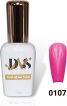 DNS Soak Off Gel Polish - Long Lasting - UV/LED - Gel Nagels - Gellak - Kleur Roze #0107- 15ml