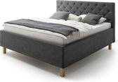 SanRemo gestoffeerd bed 180x200 cm incl. lattenbodem met opbergruimte.