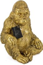 Beeldje gorilla goud
