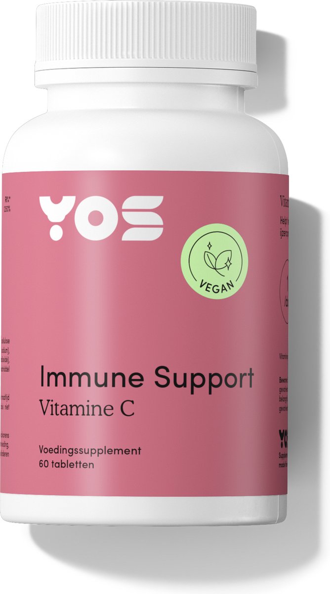 YOS Vitamine C 1000mg - Vitaminen voor Weerstand - Hoge Dosering vitaminen C - 60 Tabletten