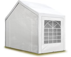 Partytent Feesttent Paviljoen 3x2 m wit PE 350 N zeil 100% waterdicht UV-bestendig