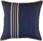 Kussenhoes 40x40cm Krem Sultan Royal Blue - 40x40cm royal blue- sierkussen - katoen - excl. binnenkussen