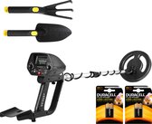 ODISUS Metaal Detector voor Goud, Munten, Sierraden, ... - Metaaldetector voor Kinderen & Volwassenen - 20 cm Detectie Diepte - 78 tot 103 cm Lang - Inclusief 2x Batterijen & Plastic Schep & 