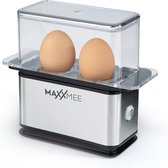 MAXXMEE Egg Cooker Compact - cuiseur à oeufs - convient pour 2 oeufs - électrique - acier inoxydable