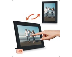 Digitale fotolijst met WiFi en Frameo App - 8 inch - Pora – HD+ -IPS Display – Zwart - Micro SD – Touchscreen Digitale fotolijst met WiFi en Frameo App - 8 inch - Pora – HD+ -IPS Display – Zwart - Micro SD – Touchscreen