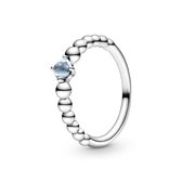 Pandora - Aqua Beaded Ring - Sterling Silver