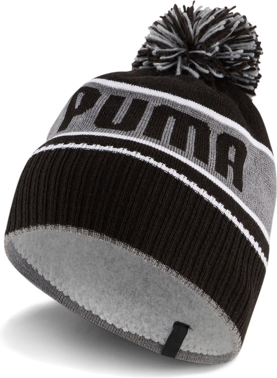 Puma POM BEANIE - Bonnet - black/gray/noir 